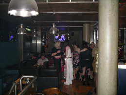 the upstairs bar area from the eating area